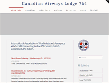 Tablet Screenshot of iam764.ca